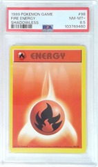 V1996: 1999: Fire Energy: 98/102: Shadowless: Game: PSA: 8.5: NM-MT+: 103769460
